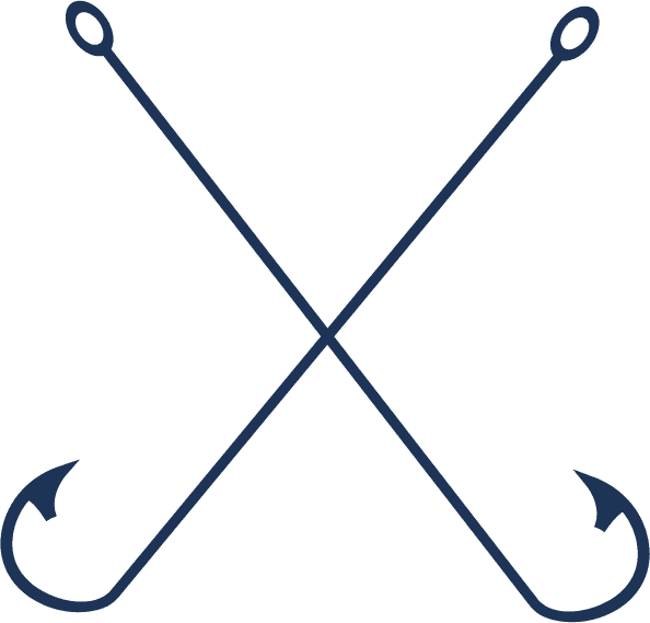 simple dark blue anchor element