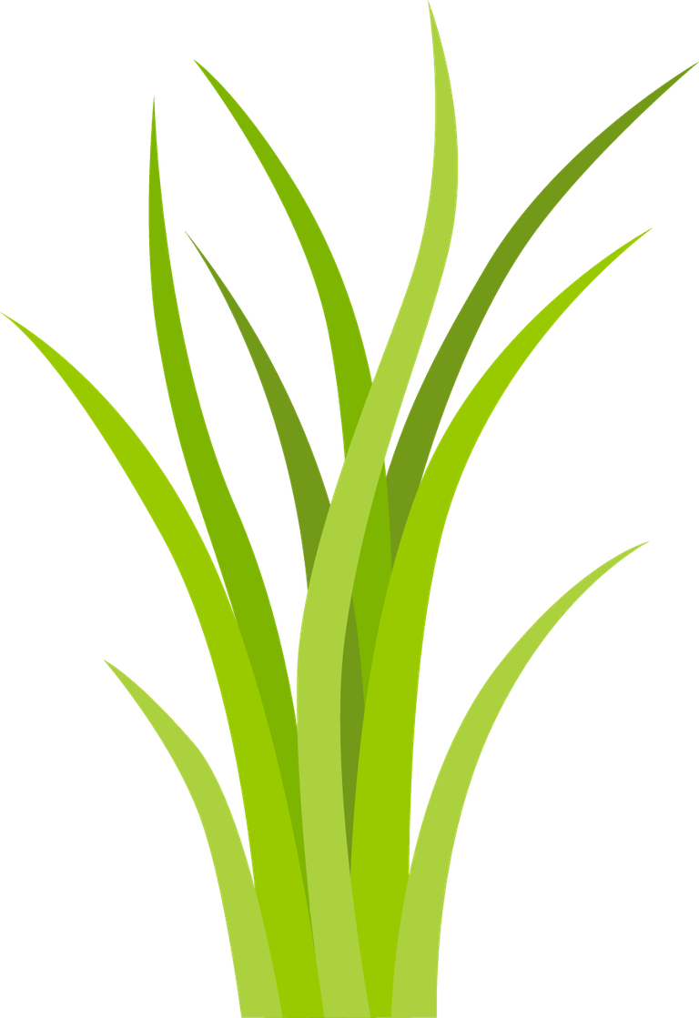 simple decorative green grass elements