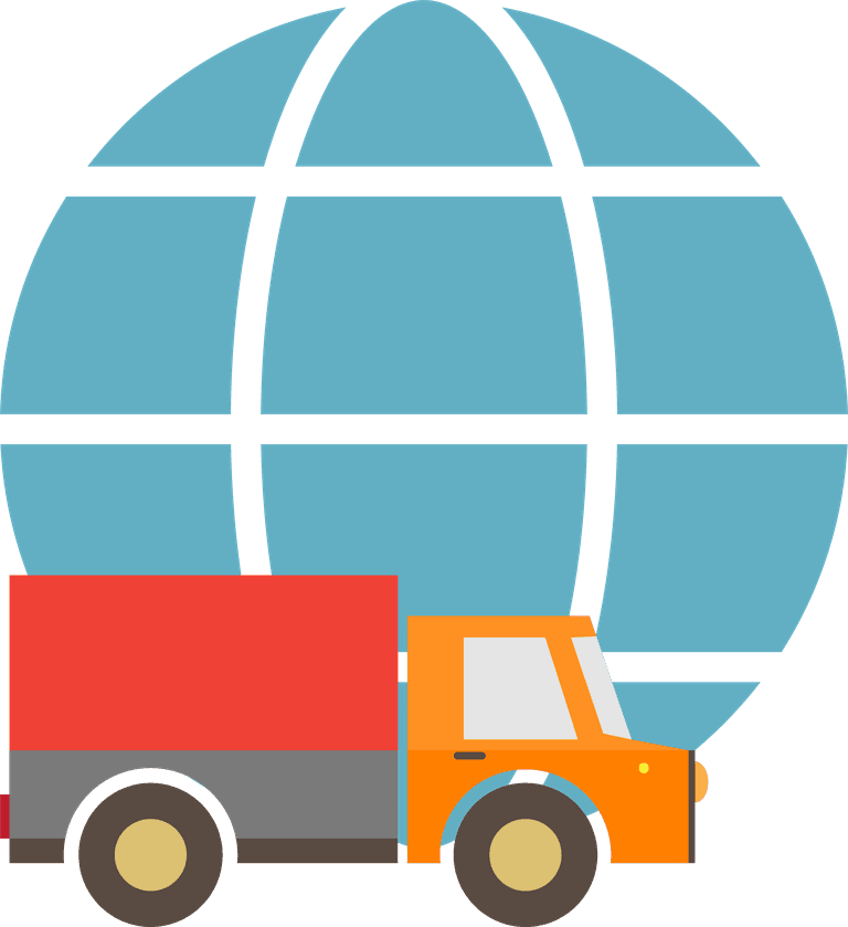 simple flat delivery shipping icon