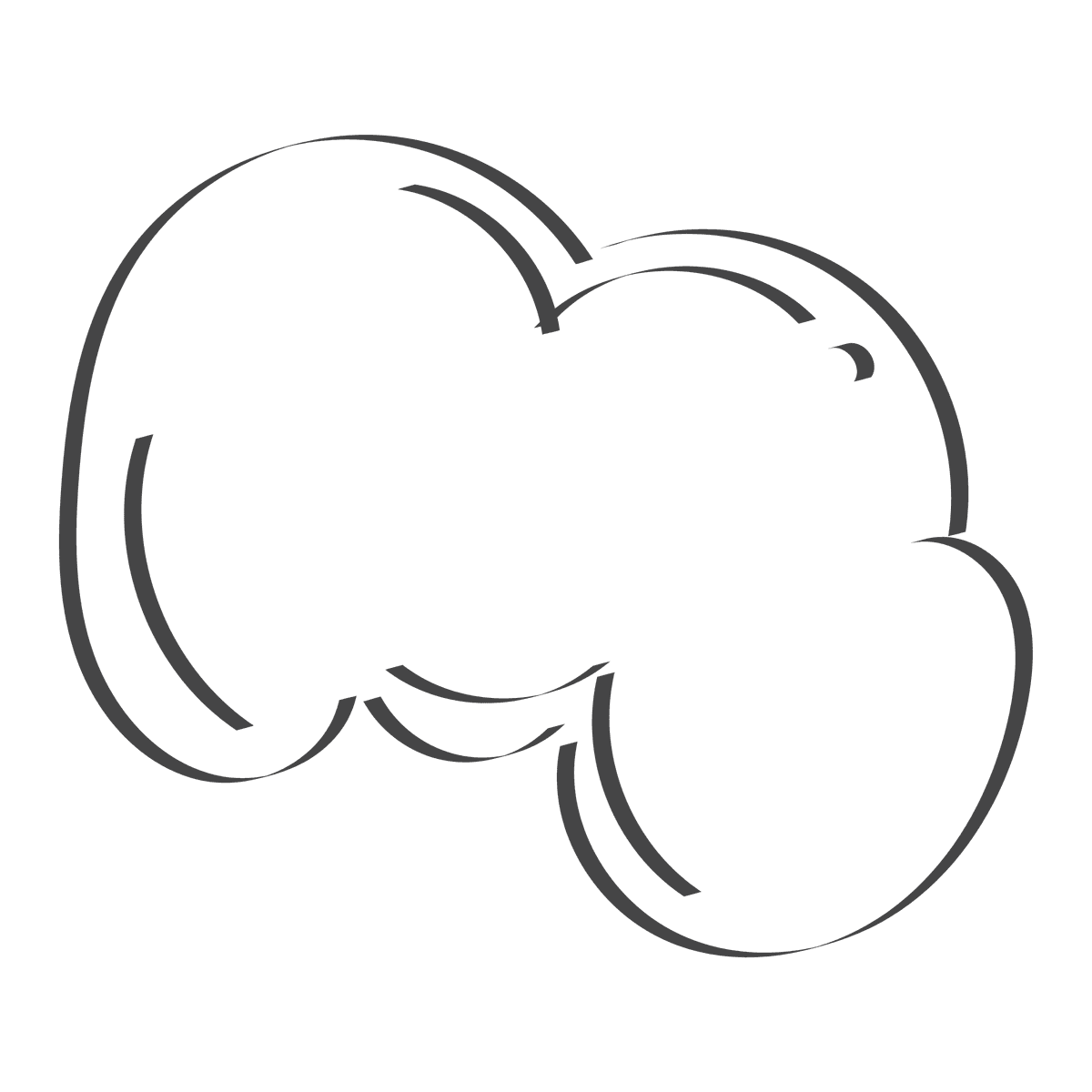 hand-drawn cartoon smoke clouds in doodle style with playful and abstract shapes