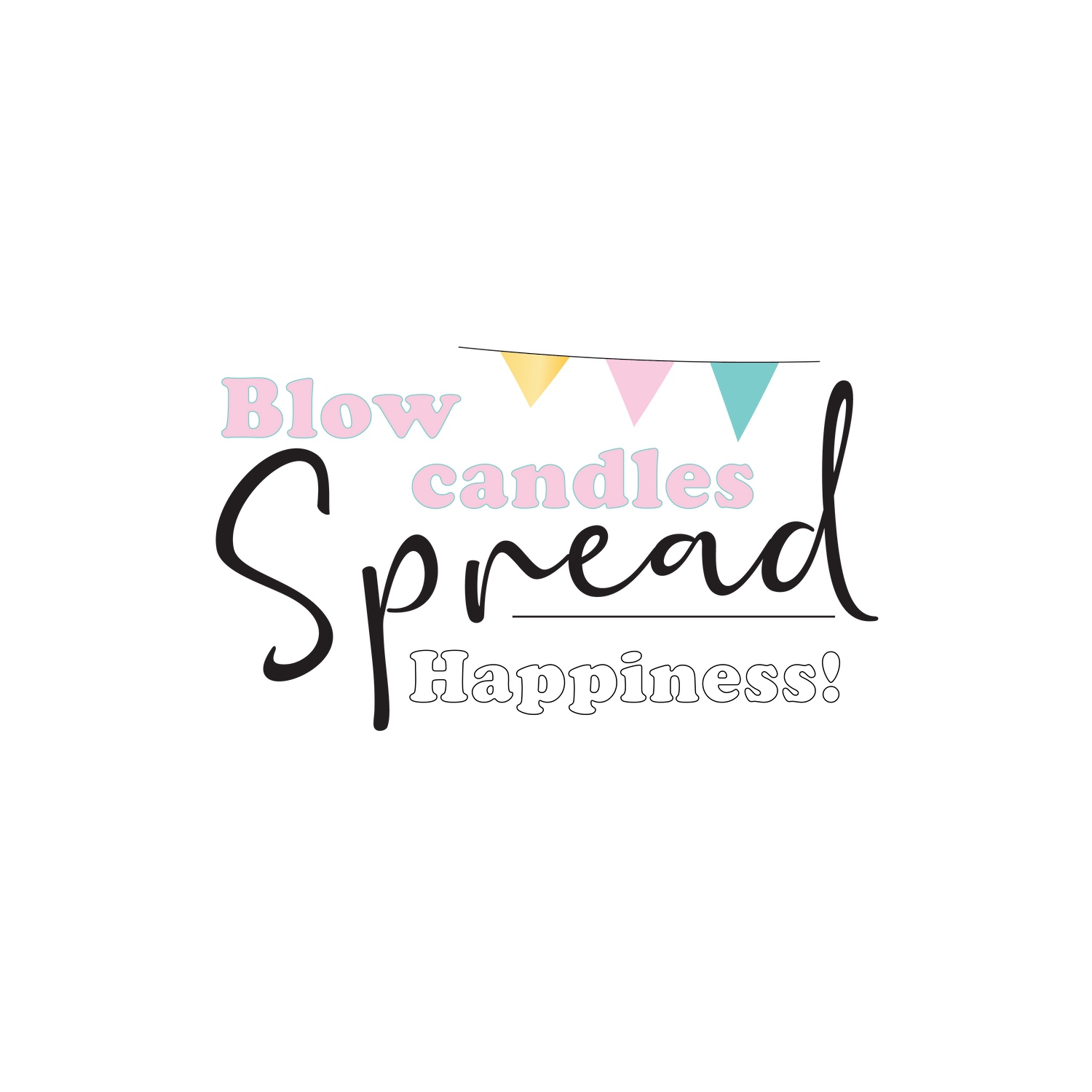 simple happy birthday calligraphy with festive colors for joyful celebrations
