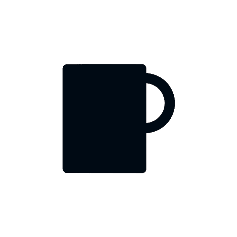 simple mug icon design for coffee break