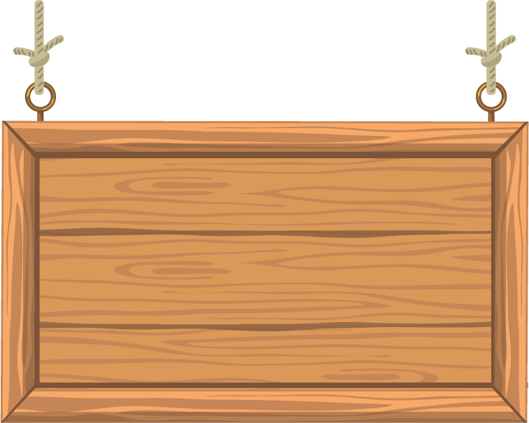simple wooden signs illustration for rustic themed events and decorations