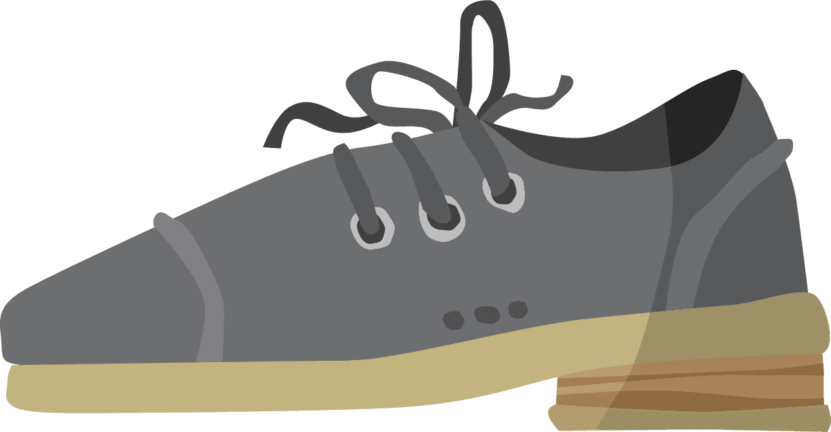 single shoe icon front view with a sleek modern look for a casual fashion statement