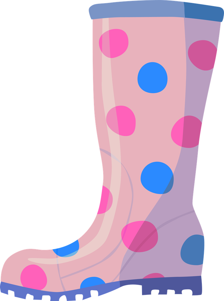 single shoe icon front view with playful polka dots in vibrant colors for fun outfits