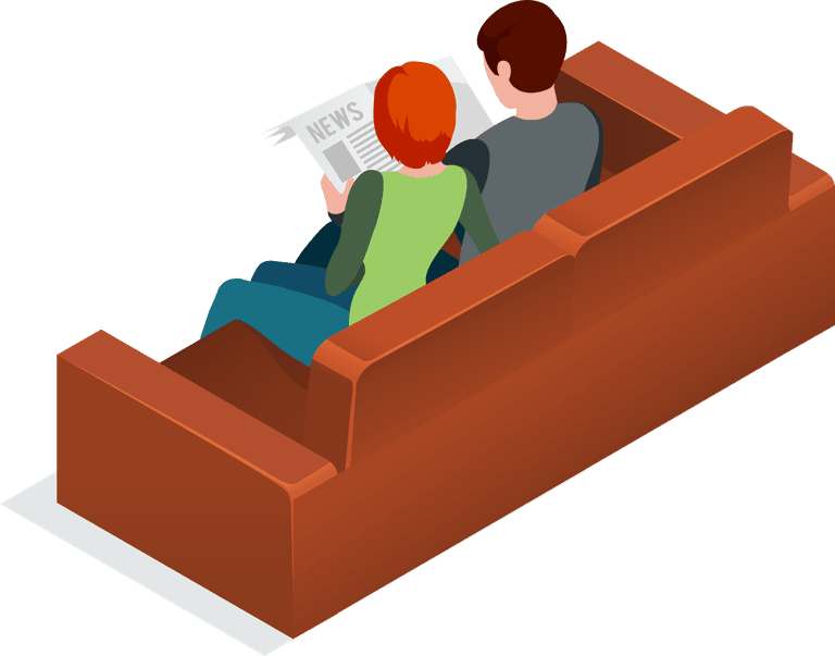 isometric of difference sitting people characters