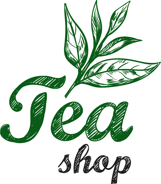 sketch tea logo set