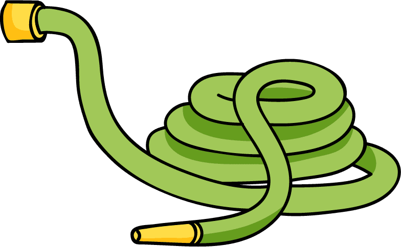 sketches hose garden tools