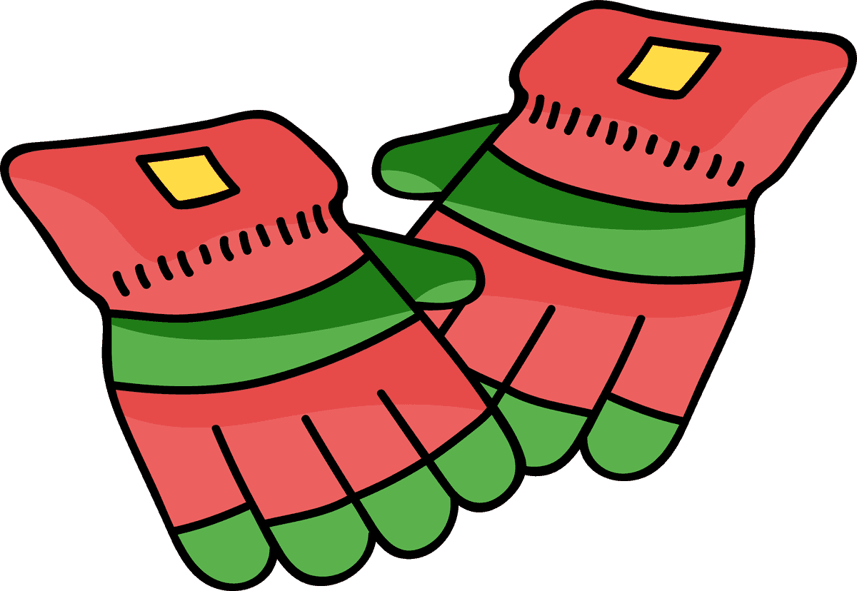 sketches hose garden tools with vibrant gloves for efficient planting and weeding tasks