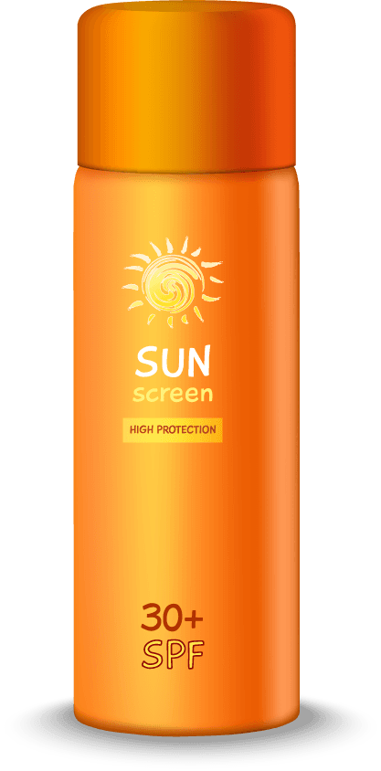 skin care sunscreen summer cream protect lotion vector