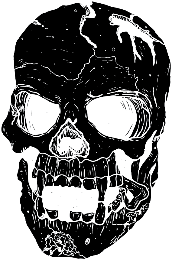 skull and bones terror vectors for spooky themes and Halloween decorations