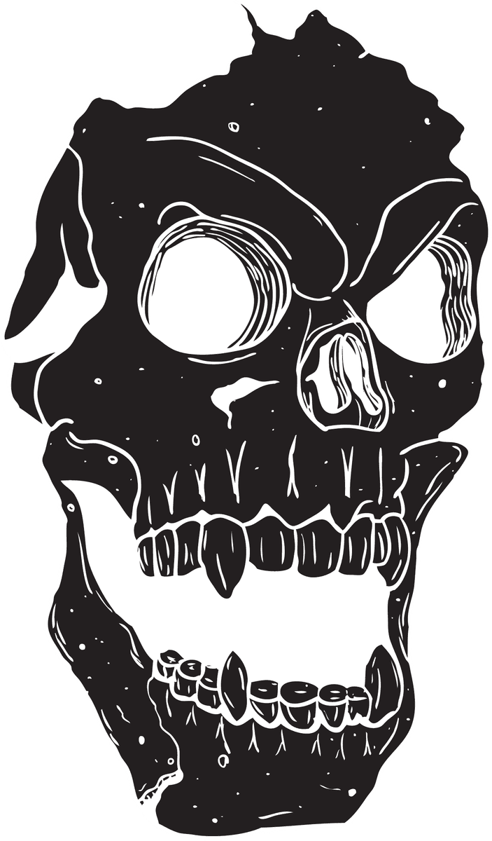 skull and bones terror vectors for edgy artwork and Halloween themes