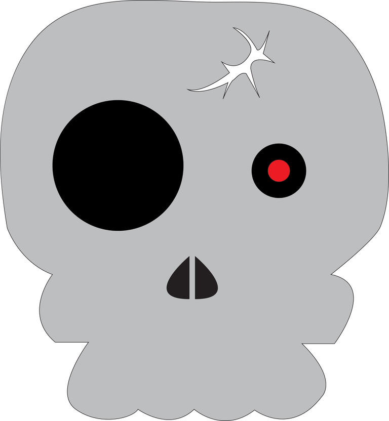 skull icon sets flat sketch funny emotion