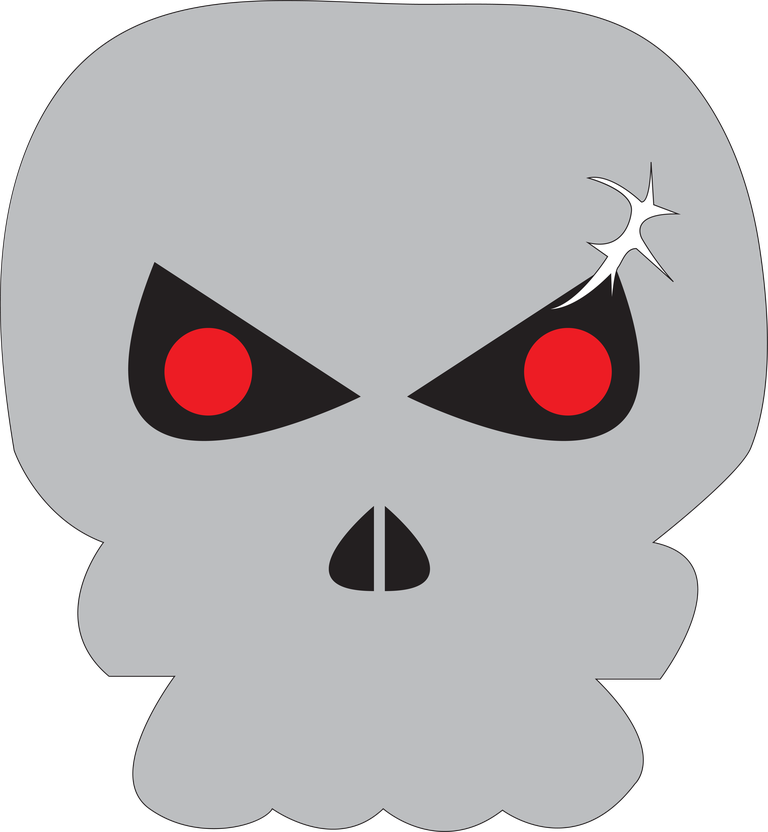 skull icon sets flat sketch funny emotion