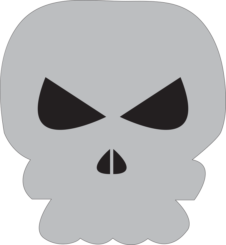 skull icon sets flat sketch funny emotion