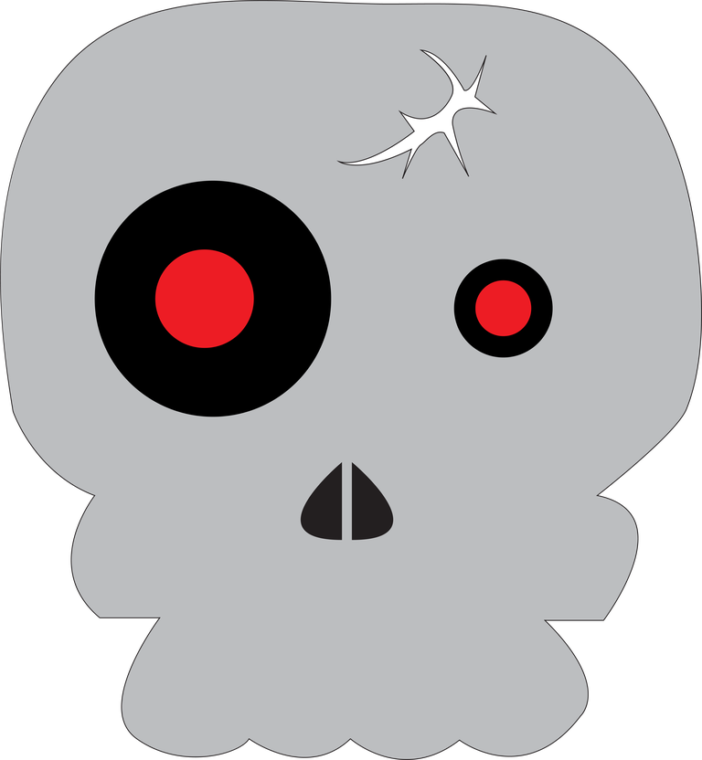 skull icon sets flat sketch funny emotion