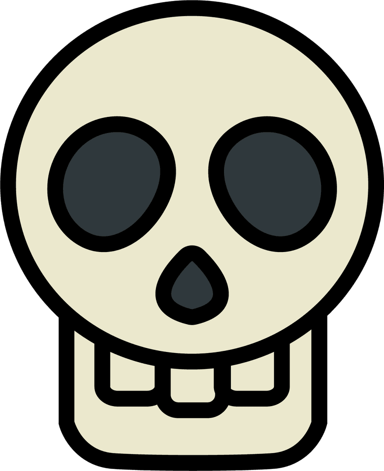 skullcap cartoon skull vector illustration for fun Halloween decorations and party themes