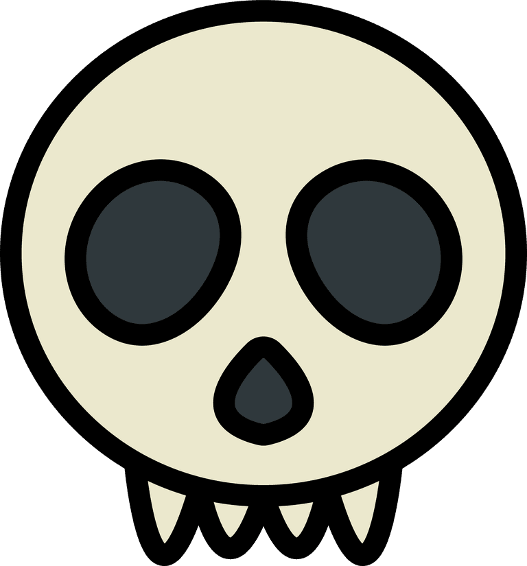 skullcap cartoon skull vector for playful designs and Halloween themes