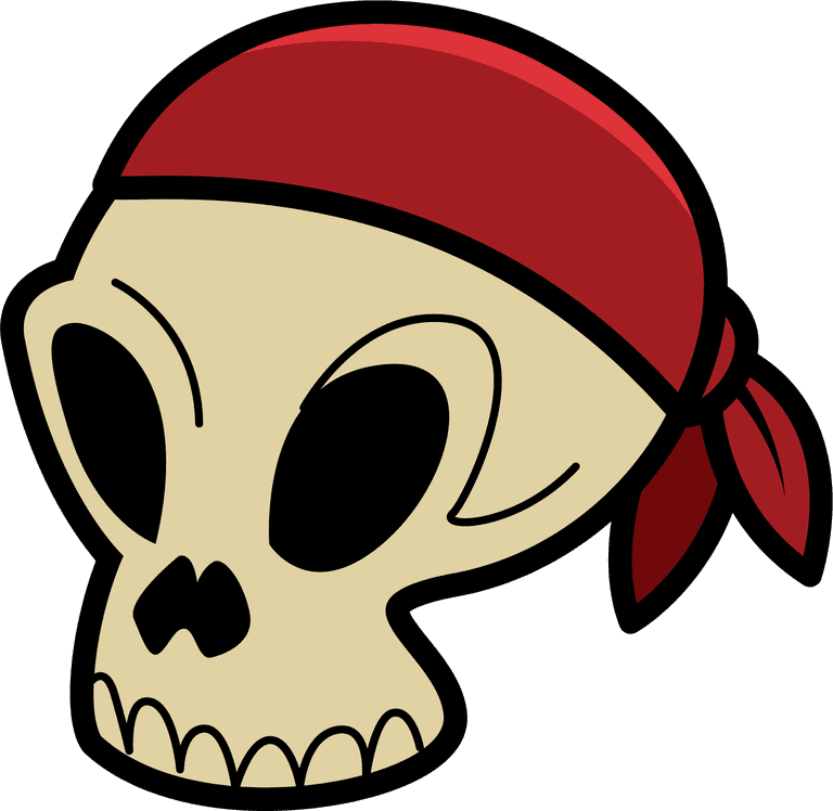 skullcap pattern drawing unique illustration