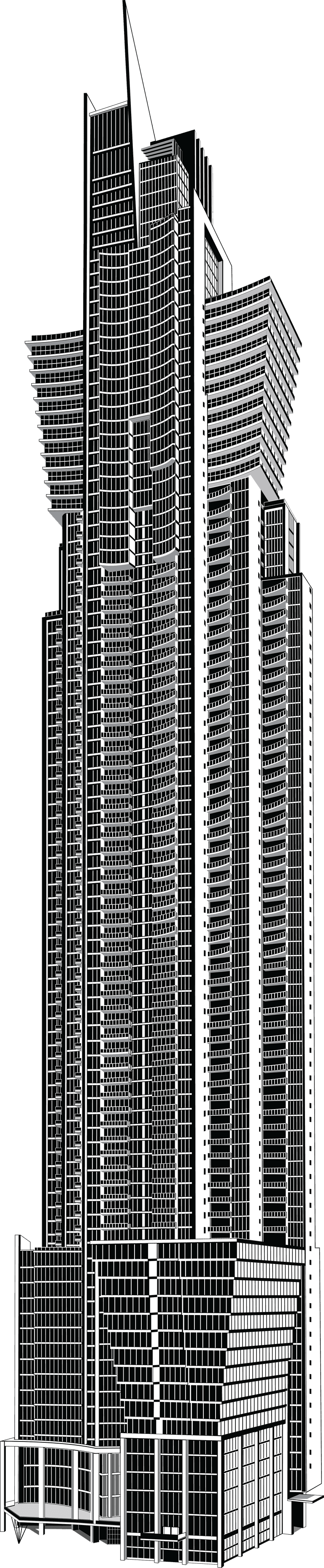 skyscraper pack icon for urban planning, architecture projects, and modern city designs