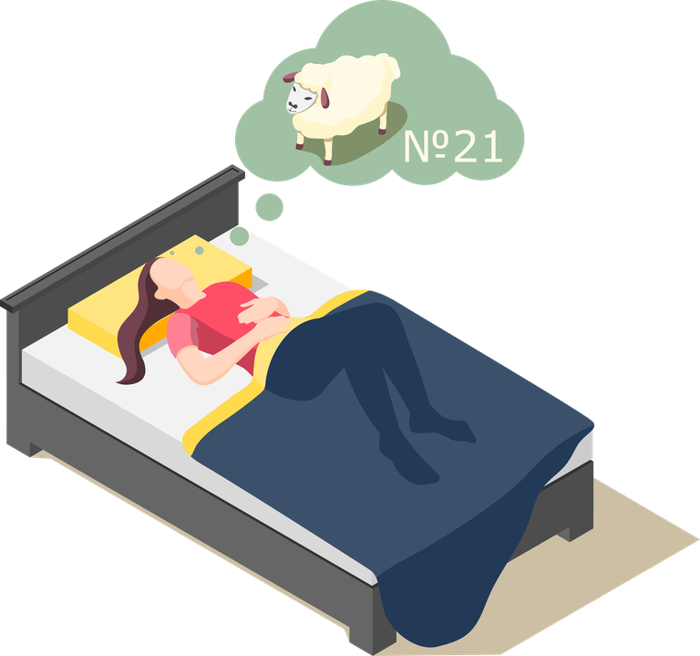 sleep disorder isometric icons for better understanding of insomnia and sleep issues