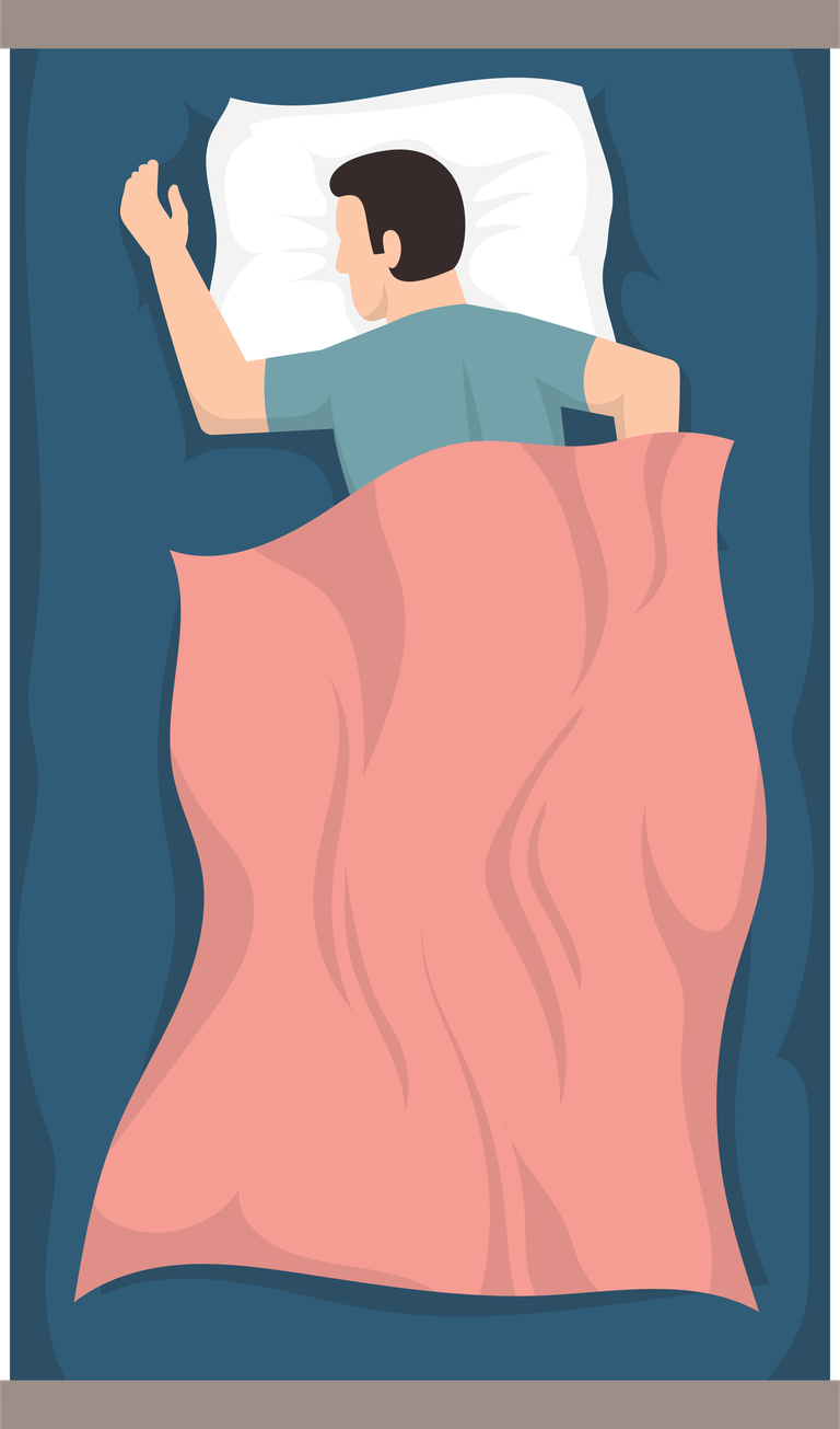 sleeping people flat icon for peaceful sleep experience and relaxation