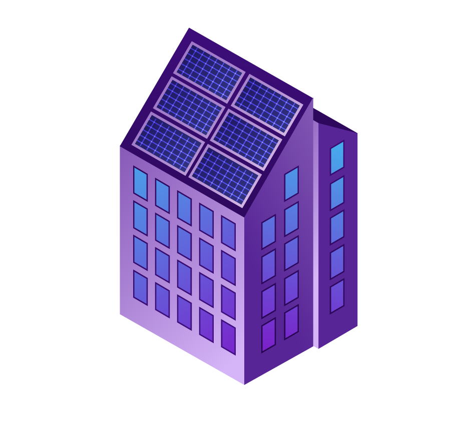 smart city with modern buildings transport