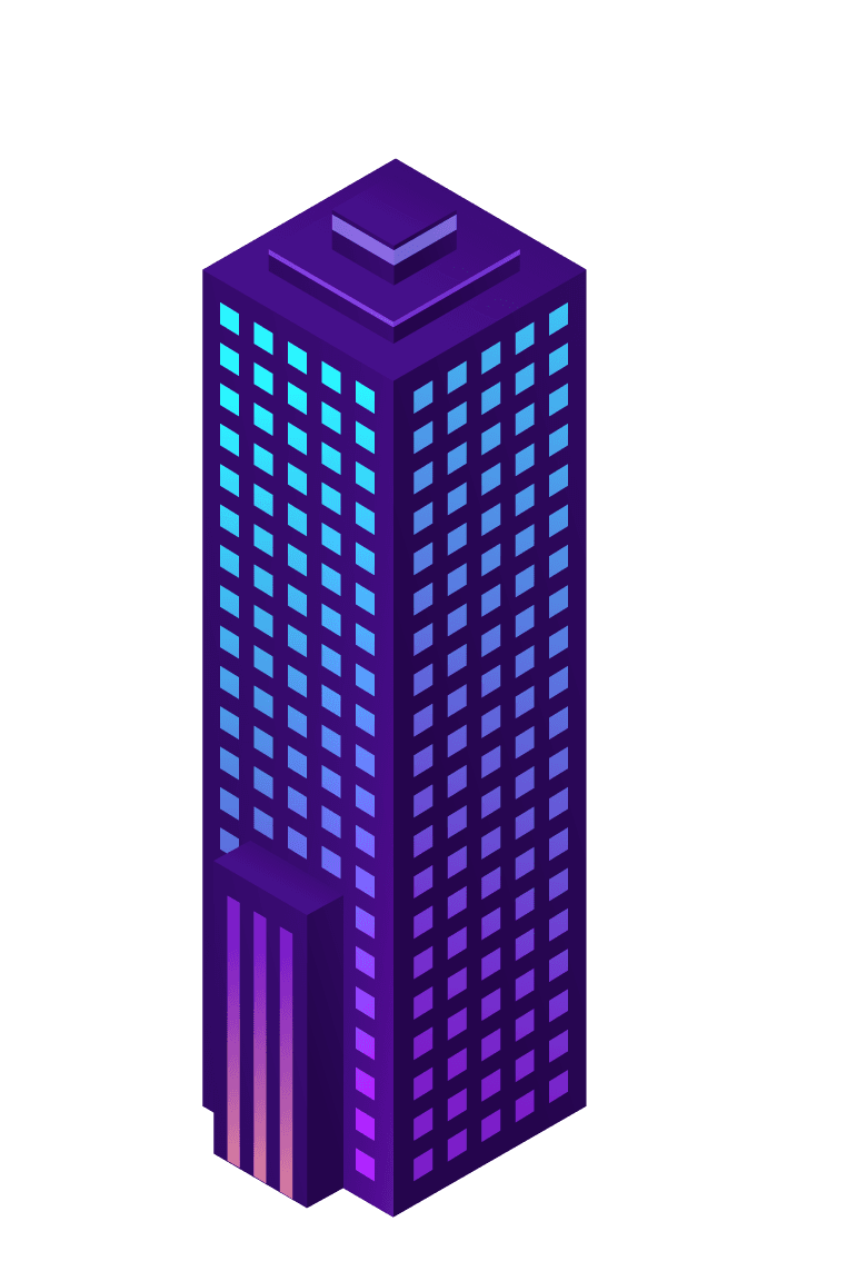smart city with modern buildings transport