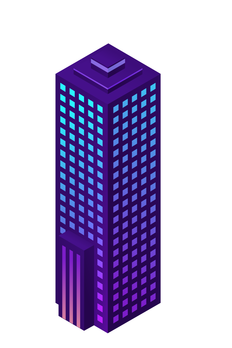 smart city with modern buildings transport