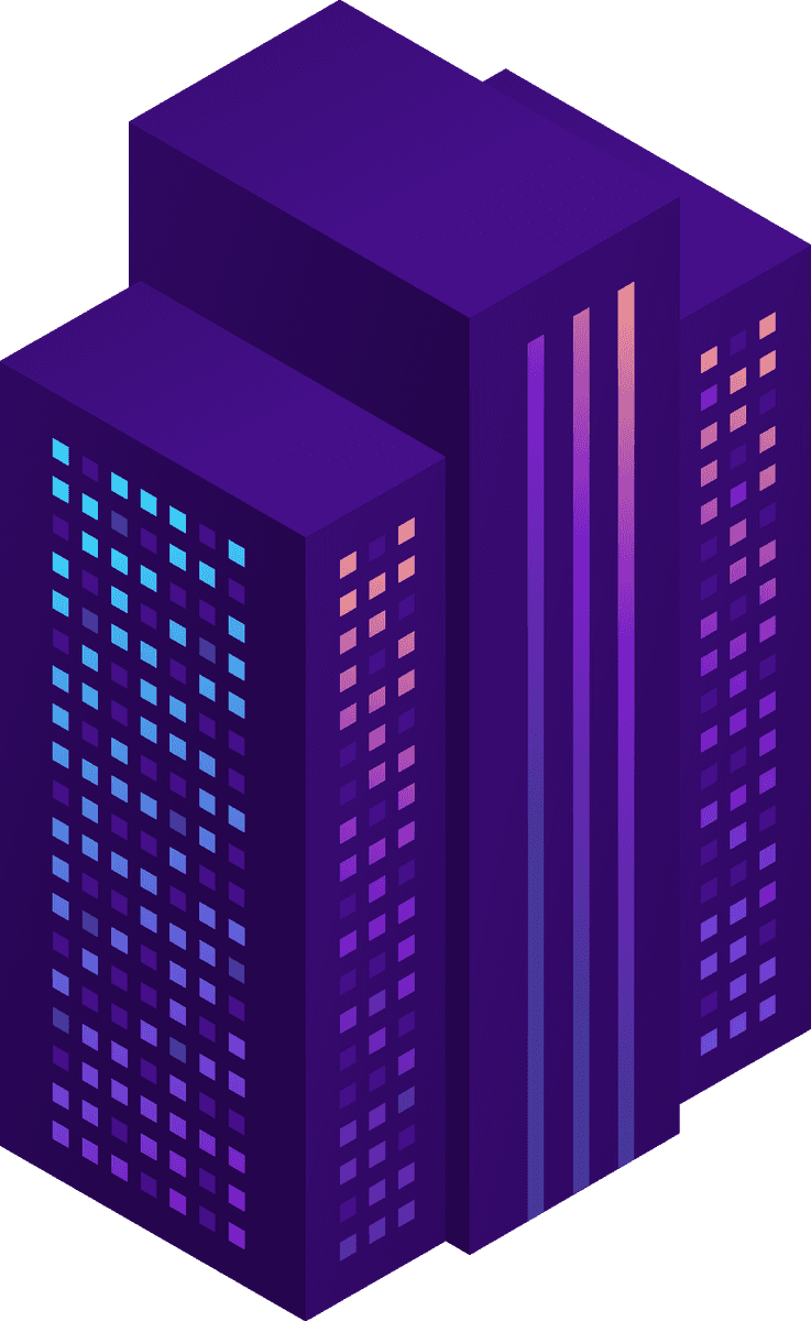 smart city with modern buildings transport