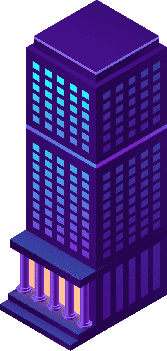 smart city with modern buildings transport
