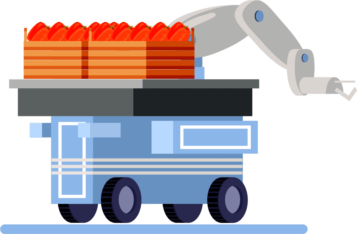 smart farming orthogonal flat