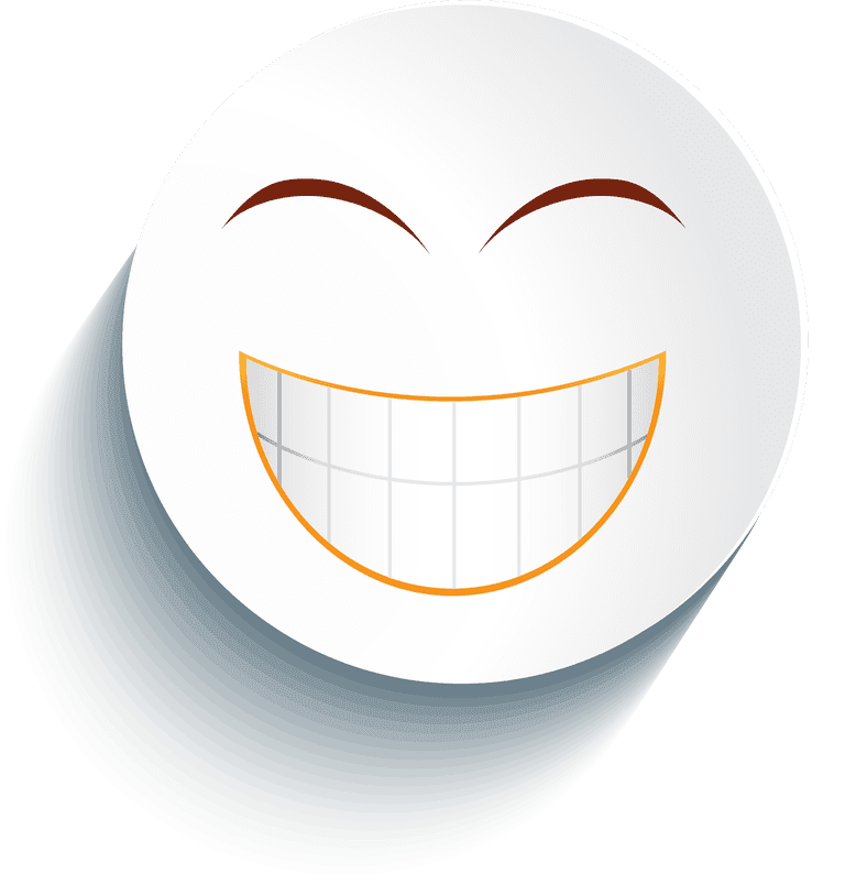 smiley face icon white cricle emoticon set