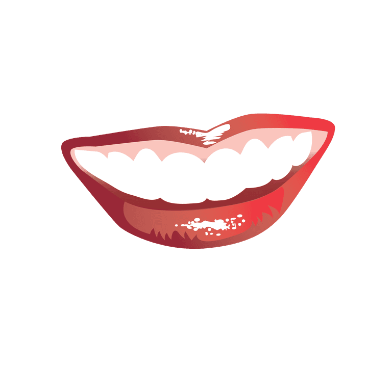 smiling lips lips set