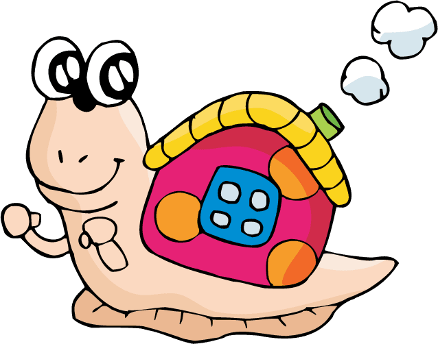 snail a variety of super cute animals vector