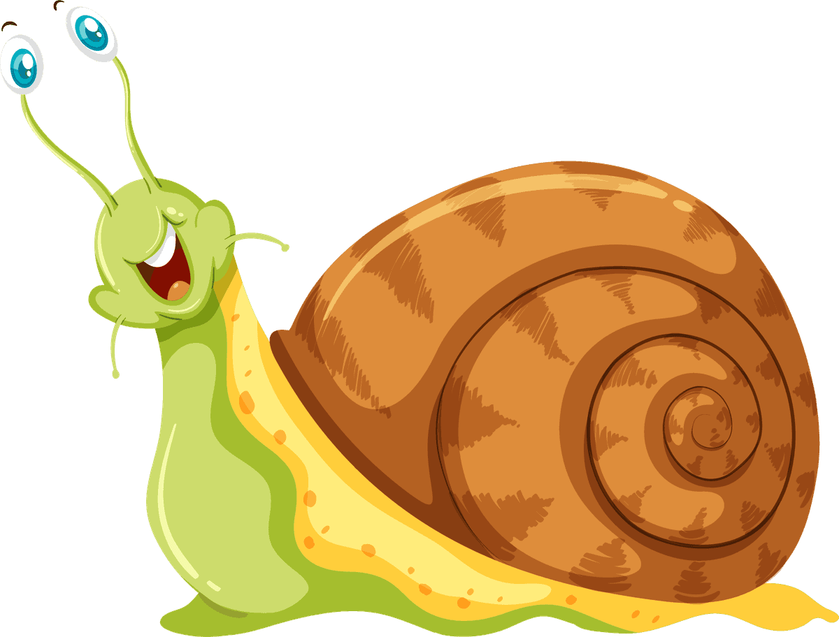 snail set insect character for fun illustrations and children's projects