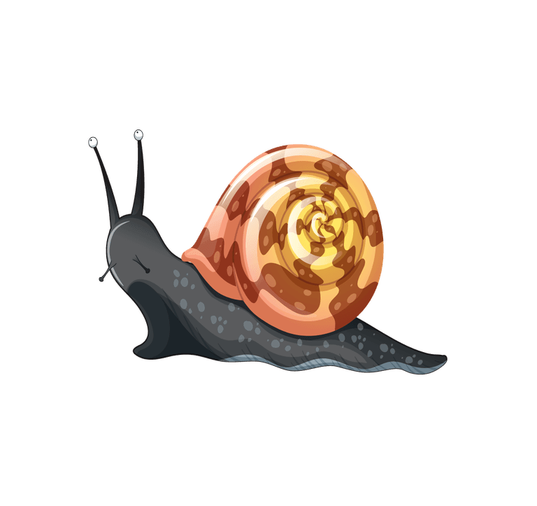 snail background scene with nature theme