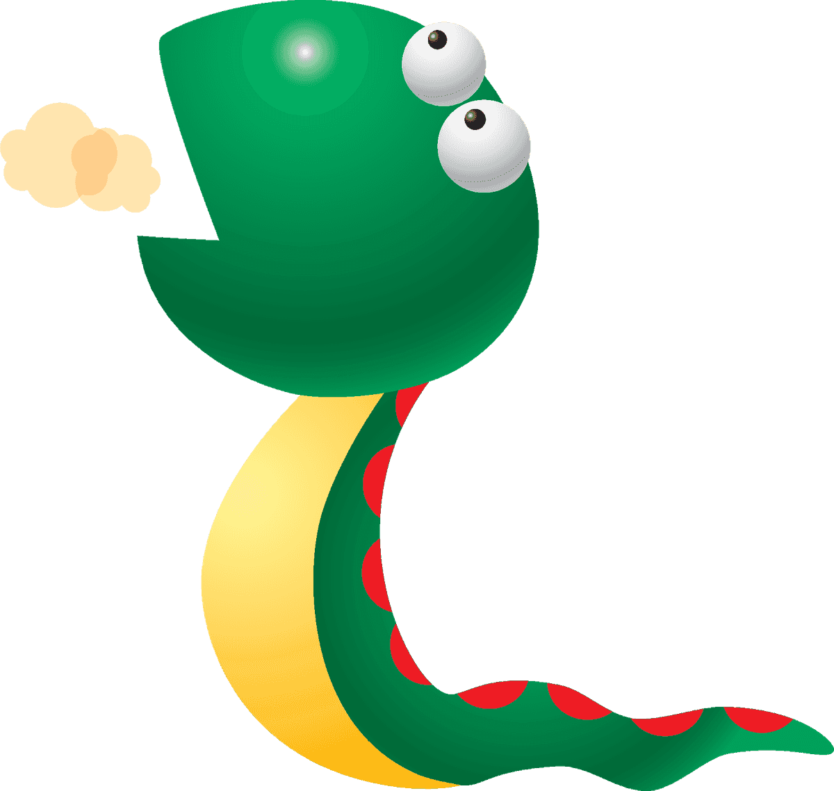 snake animal characters vectors for playful children’s animation and educational materials