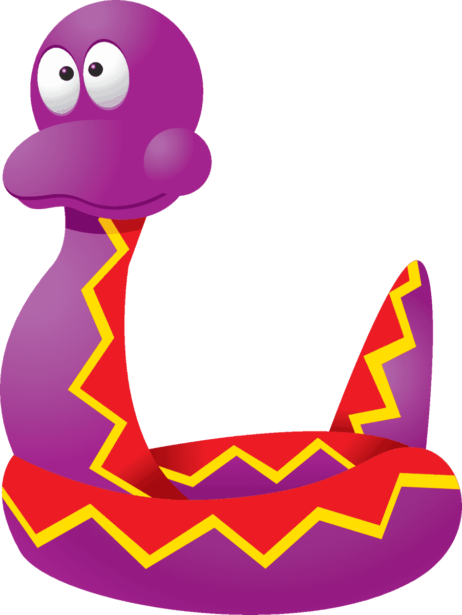 fun and playful snake animal characters vectors for children's education and entertainment