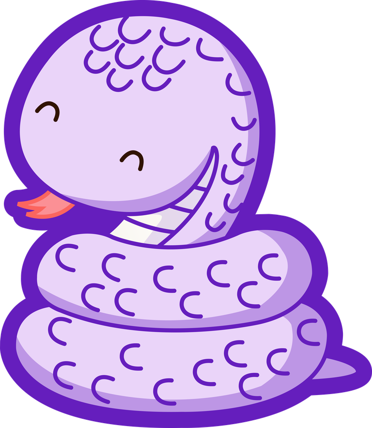 cute anthropomorphic snake zodiac qvector for playful illustrations and character design