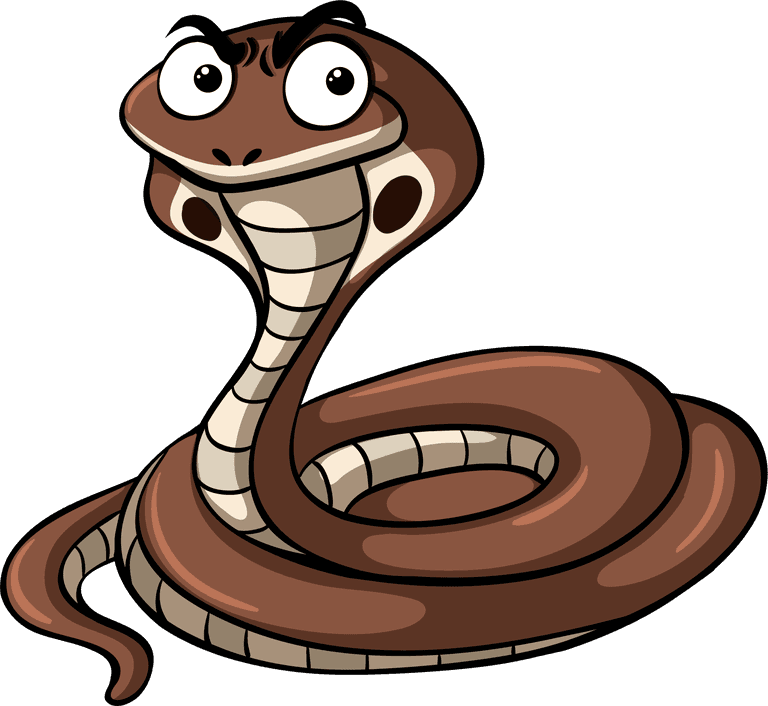 snake different kinds of reptiles illustration