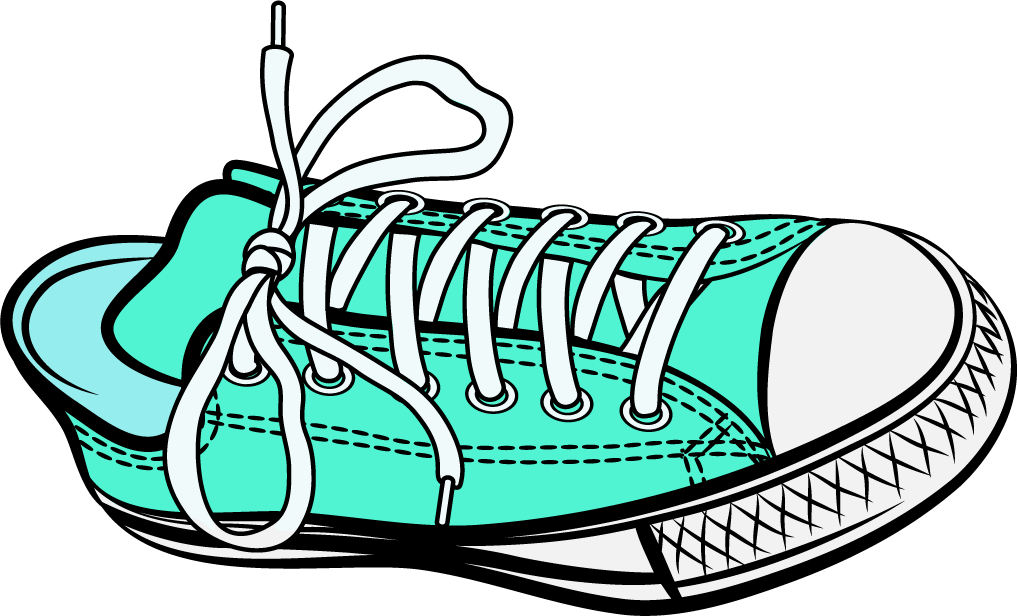 sneakers shoes horizontal seamless pattern