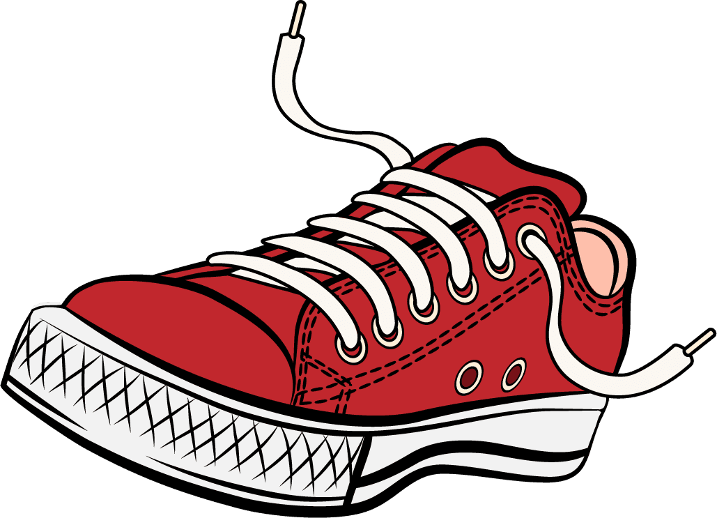 sneakers shoes horizontal seamless pattern