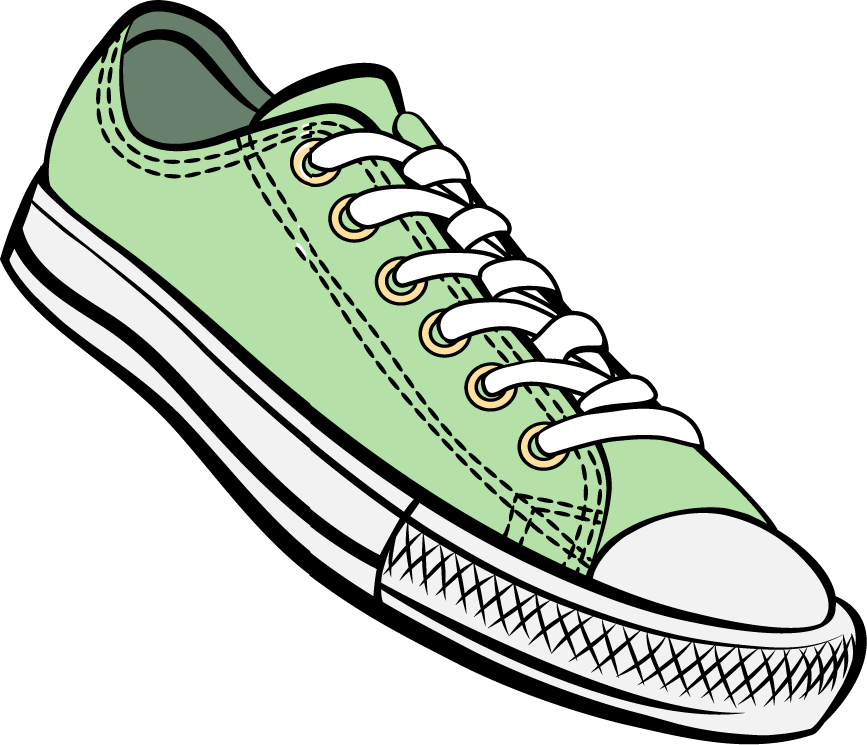 sneakers shoes horizontal seamless pattern