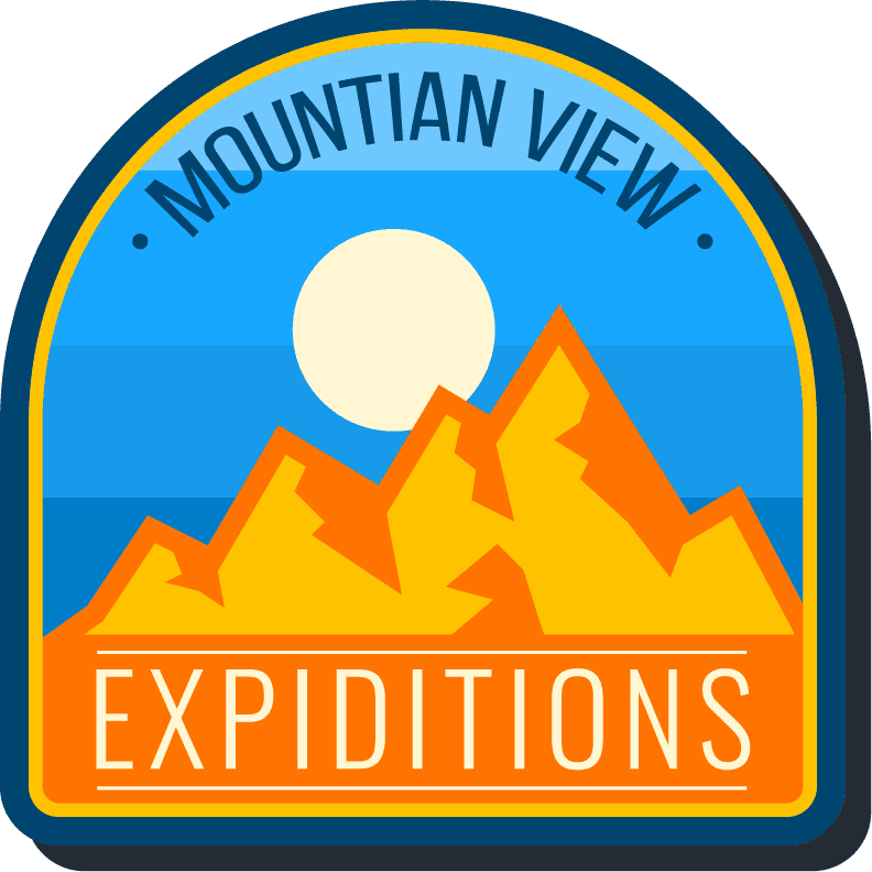 snow mountains flat labels for travel adventures and outdoor exploration experiences