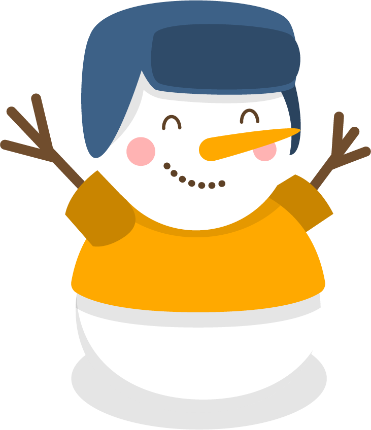 charming snowman character collection flat for festive holiday decorations and winter fun