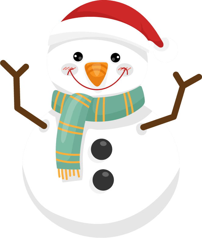 snowman characters in various poses and scenes merry
