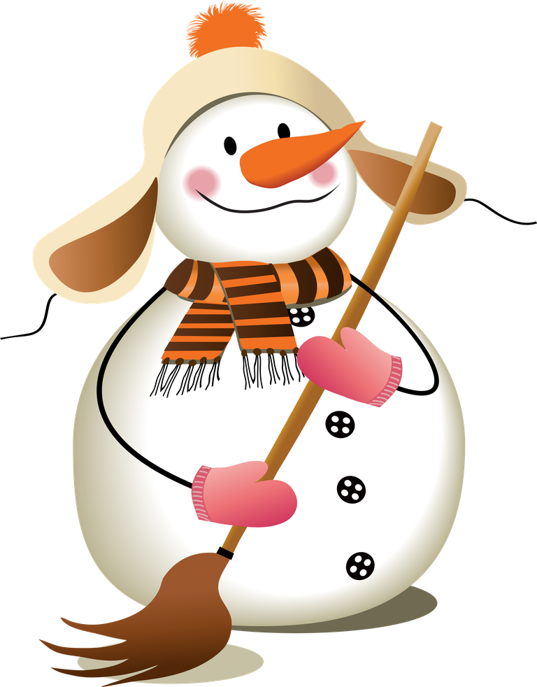 snowman cute christmas snowman vector