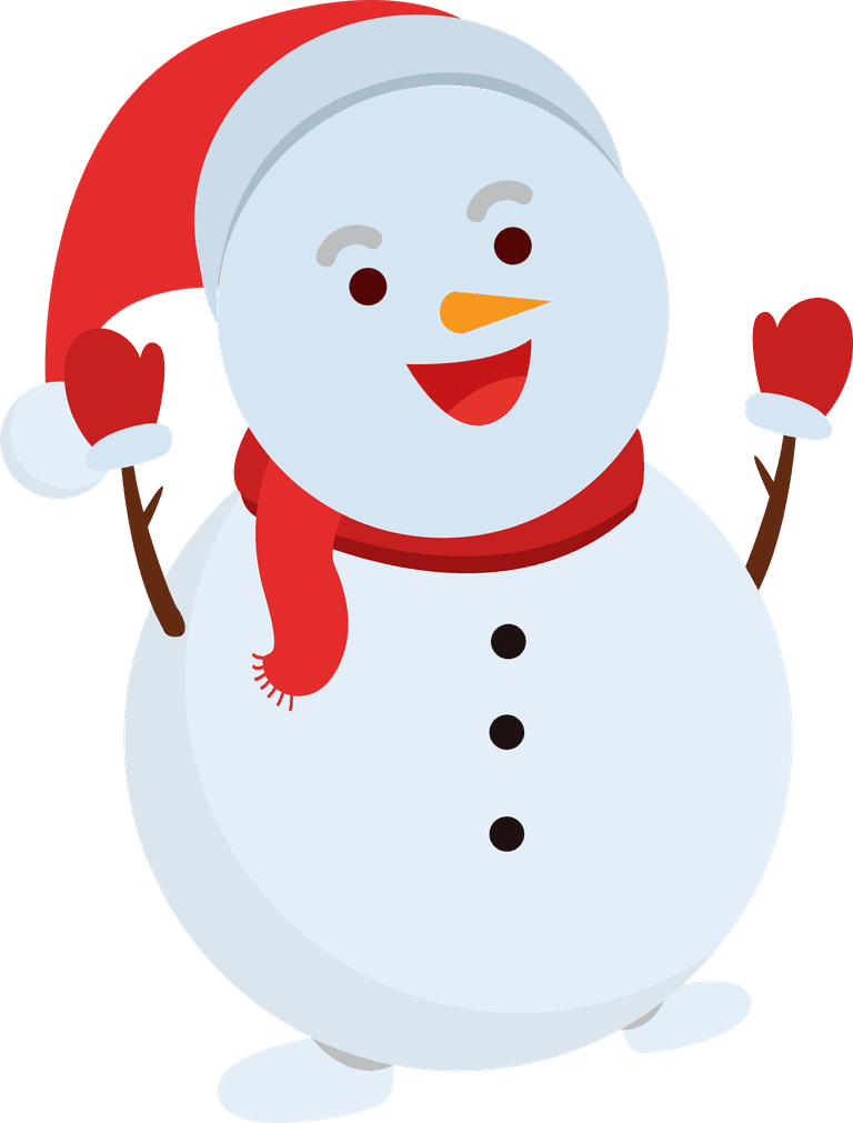 snowman snowman icons collection cute stylized happy emotion