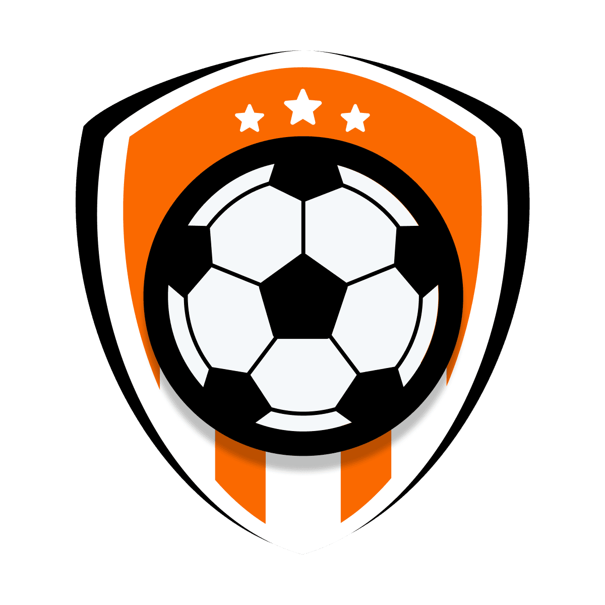 soccer club logos in simple and bold design styles